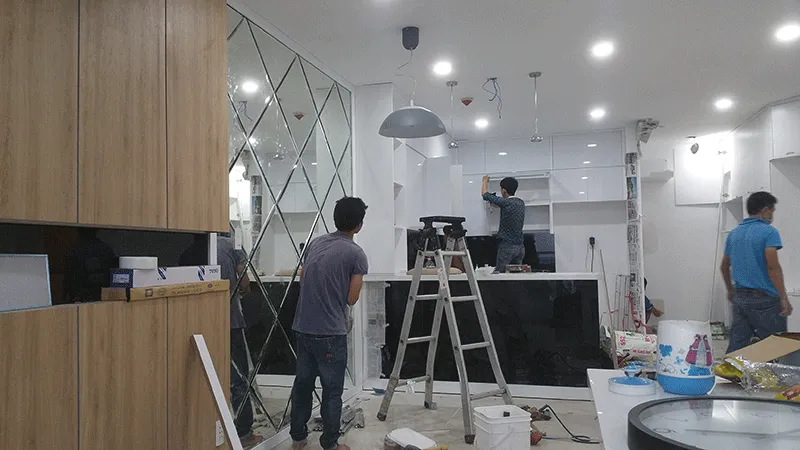 Quy trình xây dựng nhà: Sản xuất, lắp đặt nội thất