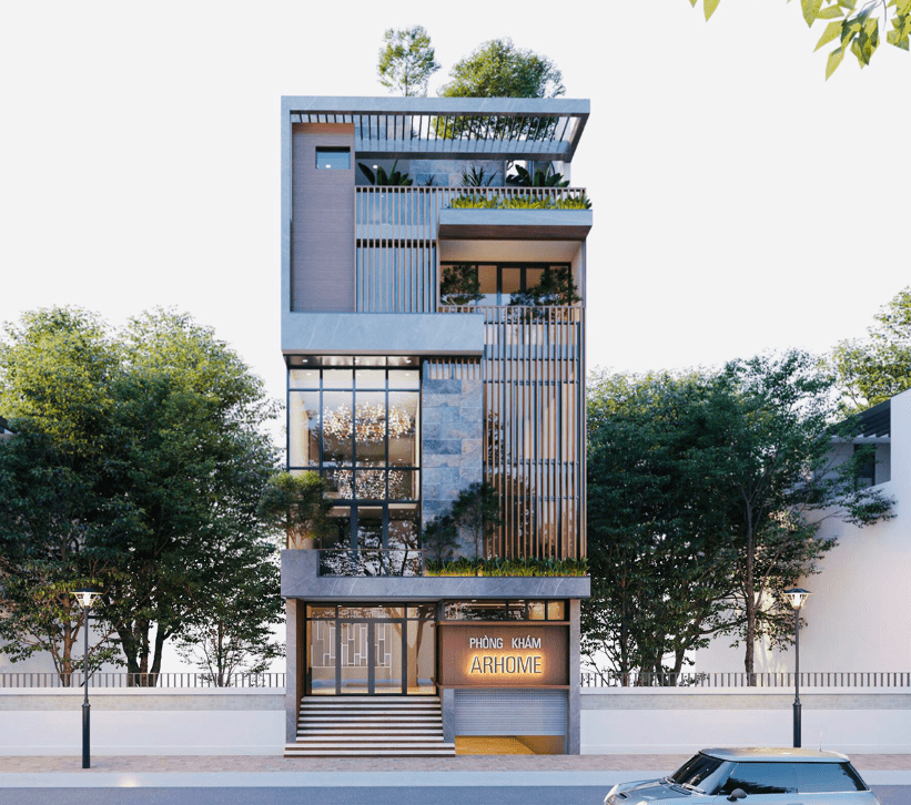 Top 25+ mẫu nhà phố 4 tầng mặt tiền 6m tiện nghi, thu hút ngay từ ánh nhìn đầu tiên