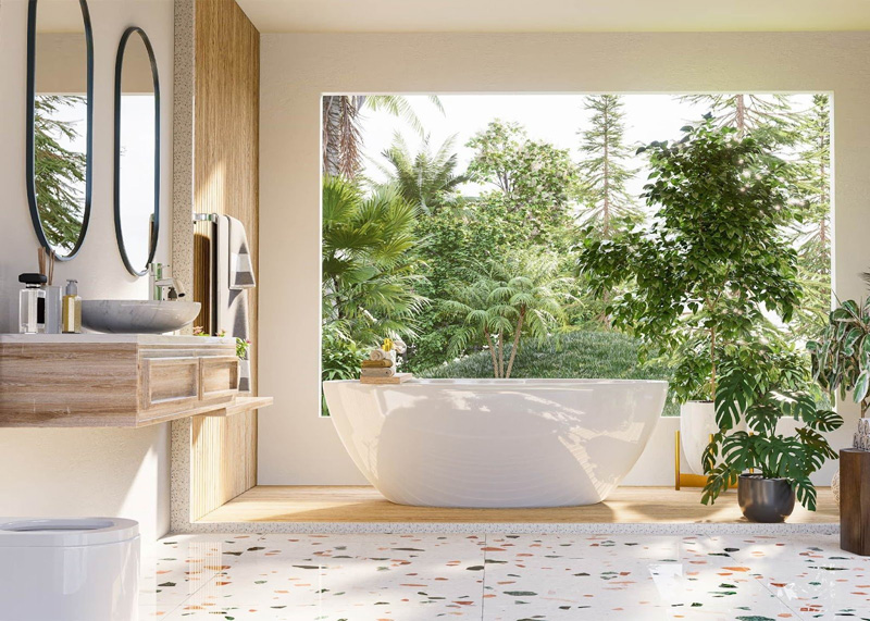 Gợi Ý 10+ Mẫu Nhà Vệ Sinh Có Cây Xanh Ấn Tượng