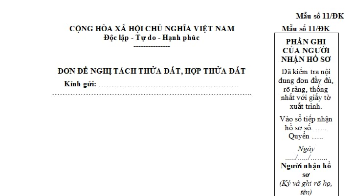 Hồ sơ nộp thực hiện thủ tục tách thửa, hợp thửa đất gồm những gì? Cơ quan nào có trách nhiệm kiểm tra đo đạc chỉnh lý, chia tách thửa đất trên