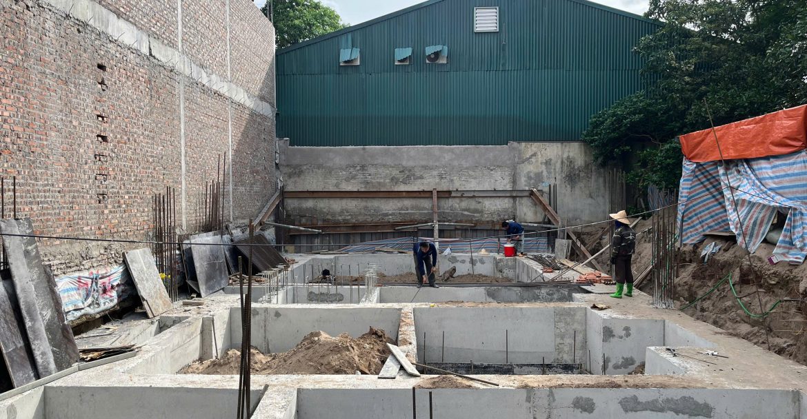 12/06/2025 Cập nhật giai đoạn thi công phần móng Dự án Nhà chú Hiển tại Ngọc Thụy - Công trình IGCONS Long Biên - IGcons